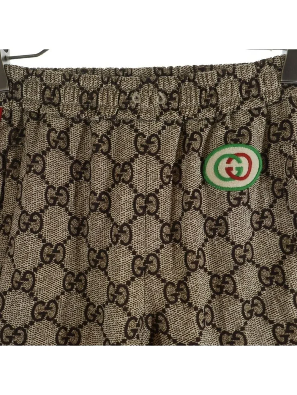 Gucci GG Sherry Line Side Jogger Track Long Pants Beige
